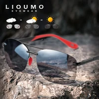 lioumo brand ultralight rimless mens sunglasses polarized women sun glasses photochromic driving eyewear lentes de sol hombre