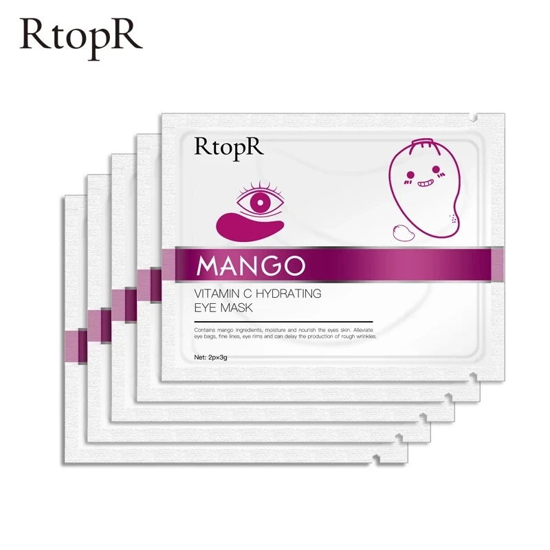 5 упаковок коллагеновая Антивозрастная маска для кожи вокруг глаз с витамином C и