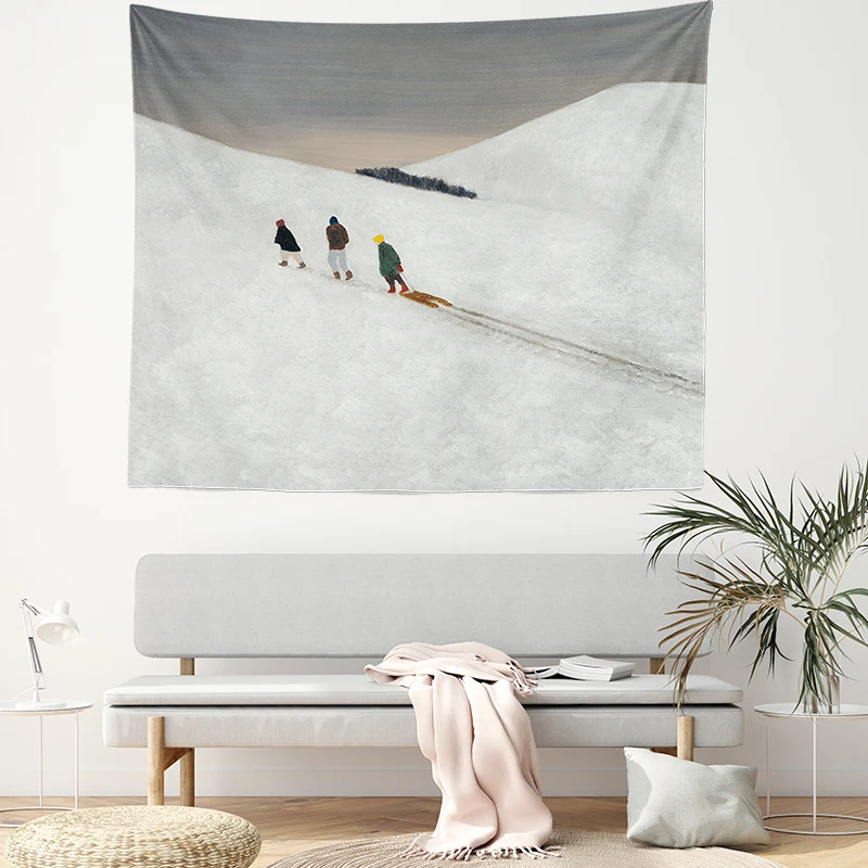 Настенный гобелен с рисунком масляной живописи подвесное украшение для спальни |