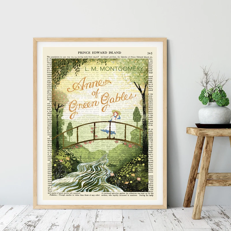 Anne Of Green Gables обложка книги плакат печать на холсте художественное искусство стене