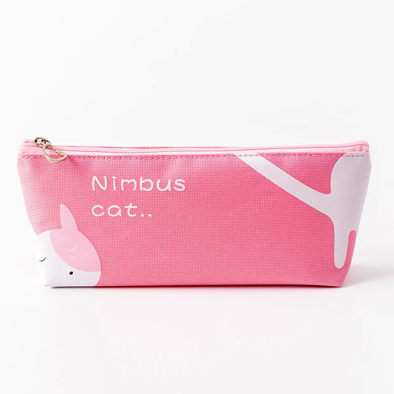 

1Pc Cute Stationery Pen Bag Pencil Pouch Cartoon Animal Large Capacity Pencilcase School Student Supplies Trapezoid Pencil Box