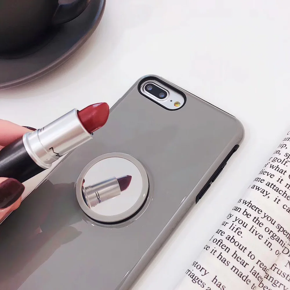 BFOLLOW зеркальная подушка безопасности корпус розетки для iPhone 6 6s 7 8 Plus X XR XS Max 11 Pro Max жесткий чехол из ПК с магнитной задней подставкой