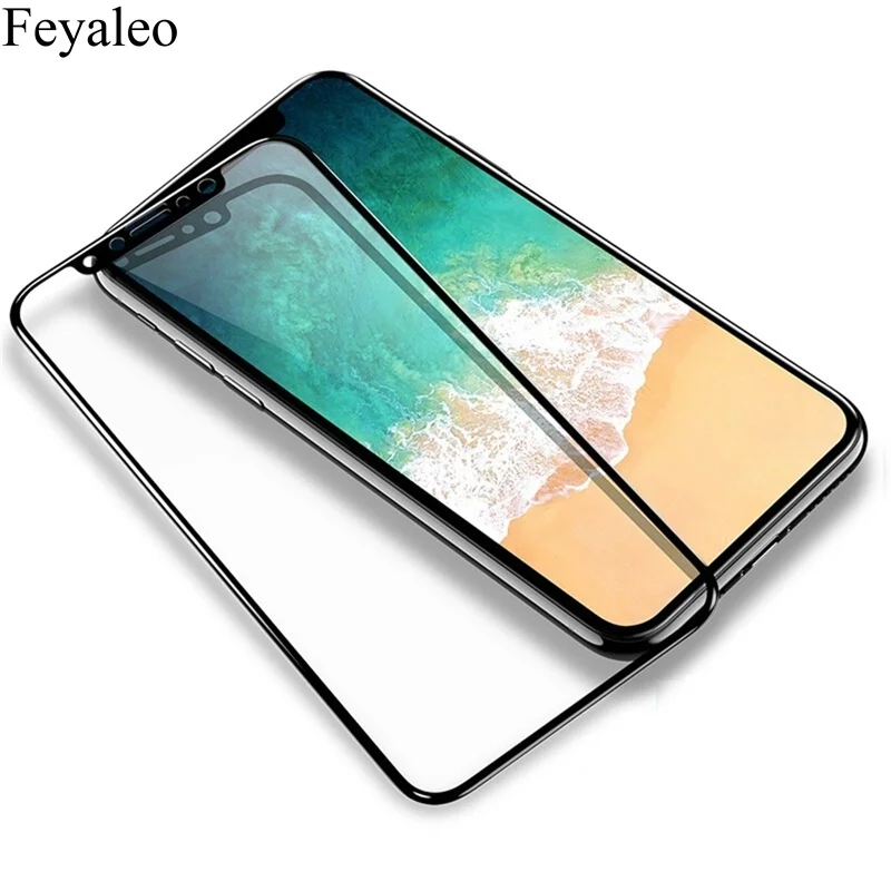 Полное покрытие закаленное стекло для iPhone 6 6S Plus 7 8 11 Pro Max Защитная пленка экрана X