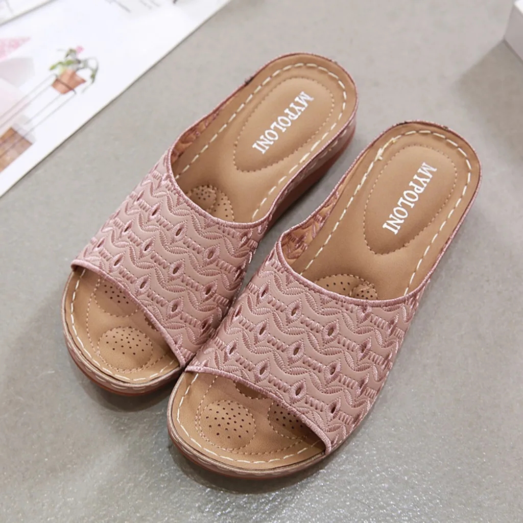 SAGACE шлепанцы без задника с открытыми пальцами Женские летние на мягкой подошве в