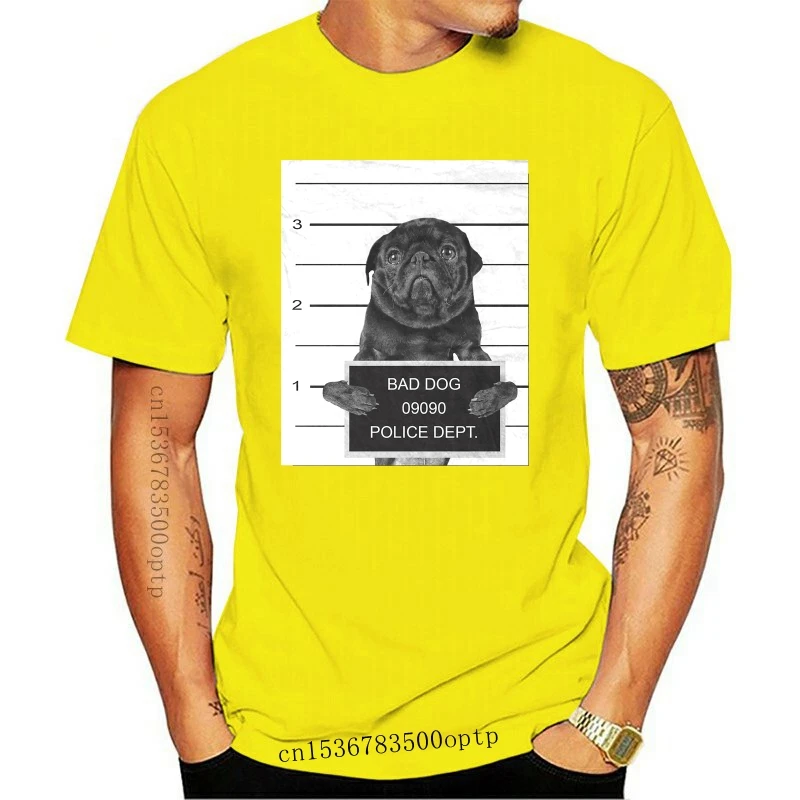 

Швабра Mugshot T Shirt schwar- Hund , Dog , Pug Life , Mops, M Pse футболка с рукавом летние мужские футболки одежда