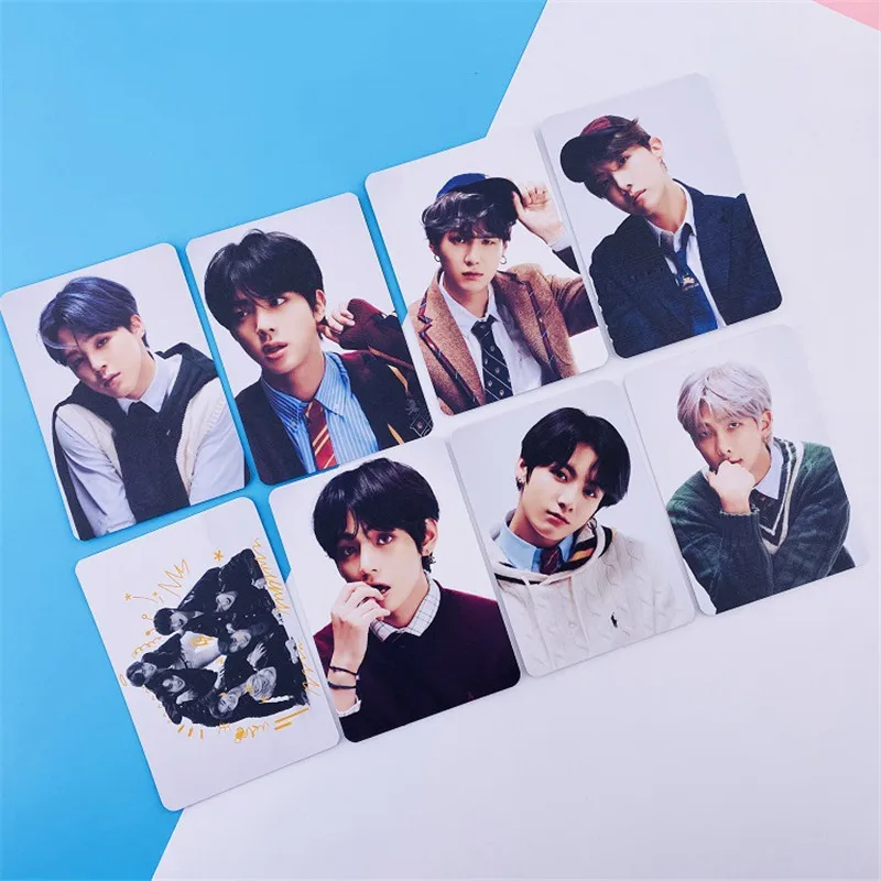 

New 8Pcs/Set Kpop Bangtan Boys Map Soul 7 Small Concert Card Postcard Photo Card Lomo Card Fans Collection Photocard 7*10CM