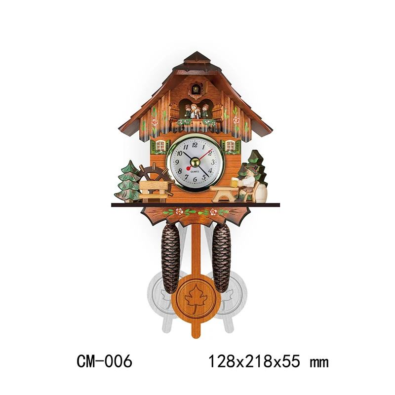 

Nordic Style Cuckoo Clock Creative Wall Clock Swing Timer Vintage Style Swing Alarm Clock Wall Decoration