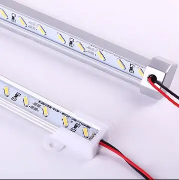 

Супер яркий жесткий бар свет DC12V 50 см 36 led SMD 8520 алюминиевый сплав светодиодные полосы света для шкафа