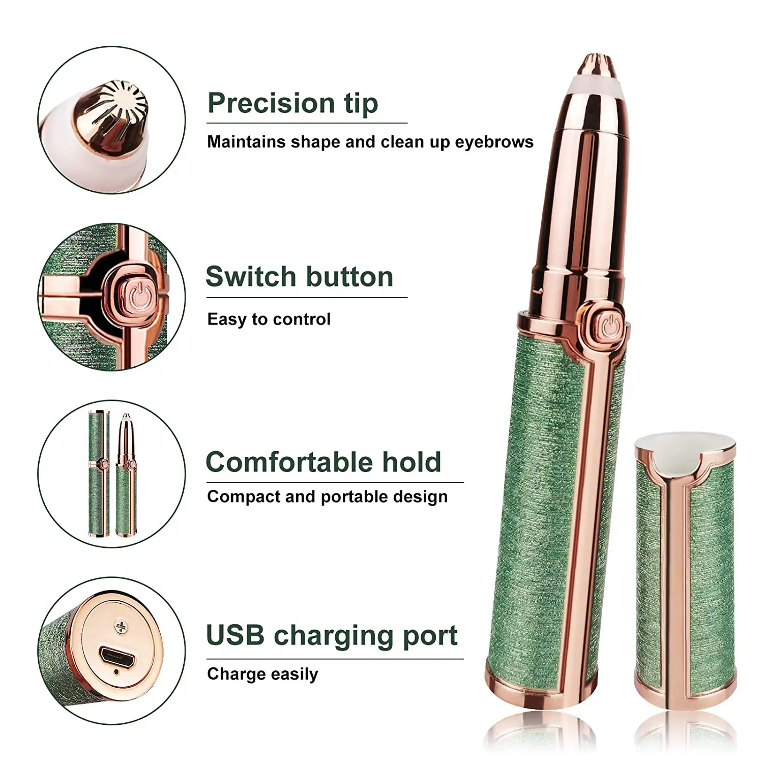 

Eyebrow Epilator Makeup Painless Eye Brows Trimmer Portable Shaver Razor Women Hair Remover Face Razor Depilator