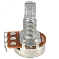 24mm long split shaft audio tone potentiometer silver for electric guitar bass stringed instruments