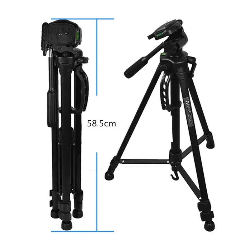 Портативный алюминиевый стойка-тренога для путешествий с регулируемой головкой для камер Canon Nikon Sony DV DSLR.