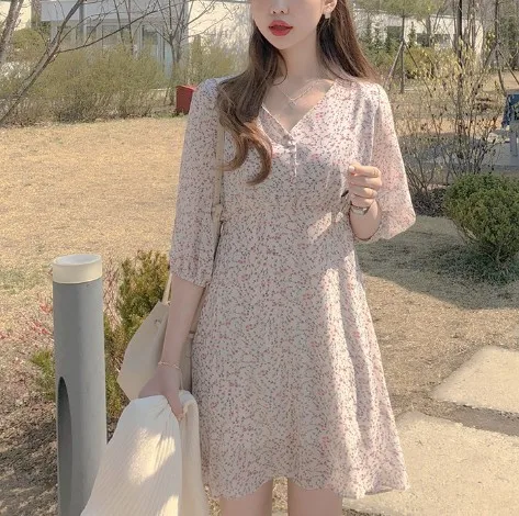 Новое весеннее платье S Xl для девочек шифоновое винтажное в стиле бохо вечерние