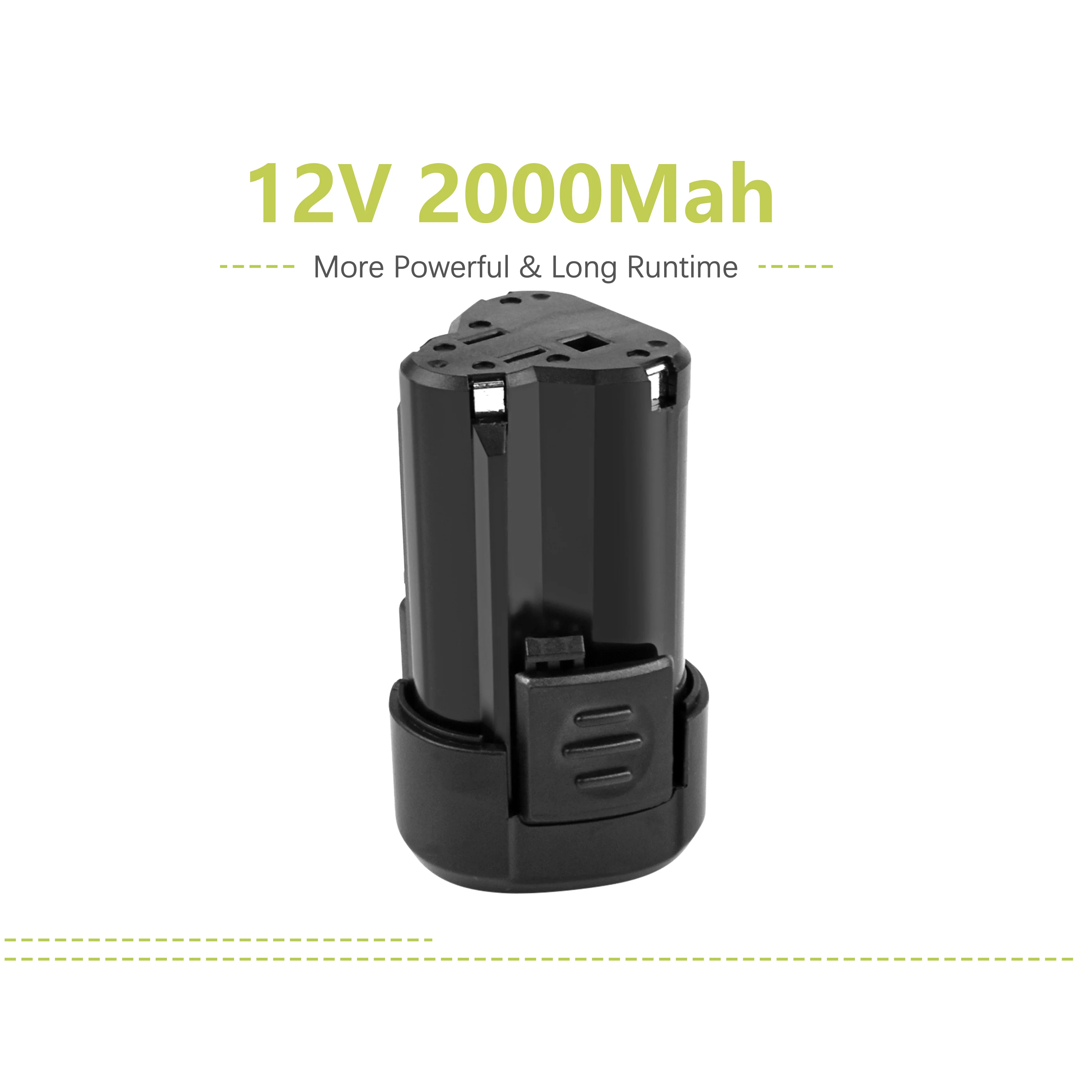 Литий-ионная аккумуляторная батарея Powtree RW9300 2000 мАч для Worx 12 В WA3504 WA3505 WA3509 WA3553