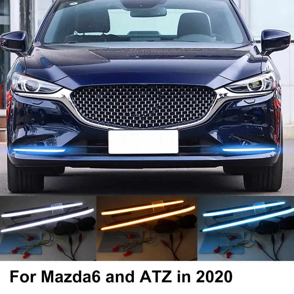 

2Pcs Daytime Running Light LED Heat Resistant ABS Waterproof DRL Turn Signal for Mazda 6/ATENZA 2020