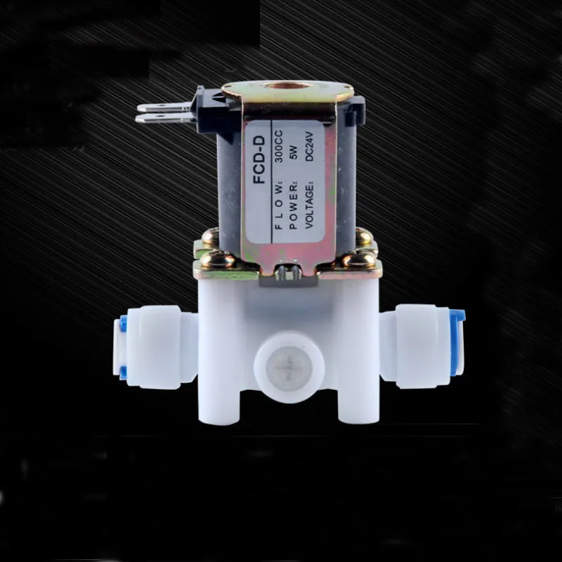 Электрический пластиковый Соленоидный клапан для сточных вод постоянный ток 24 В