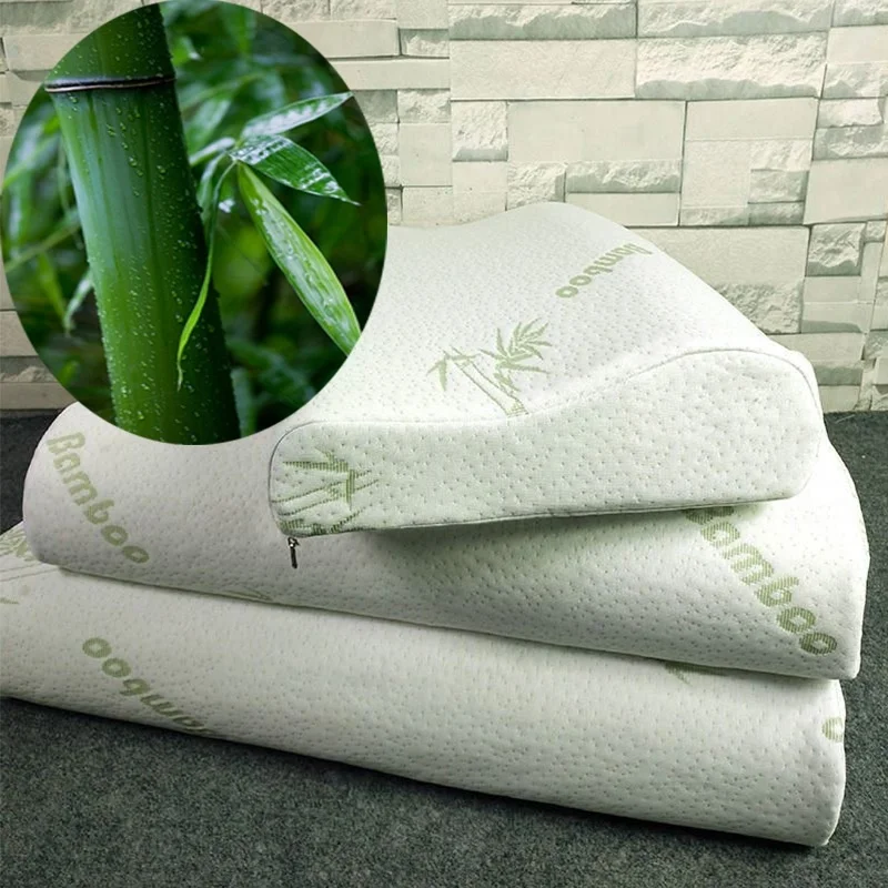 Orthopedic Pillow Memory Foam Latex Neck Fiber Slow Rebound Soft Massager For Cervical Health Care | Дом и сад