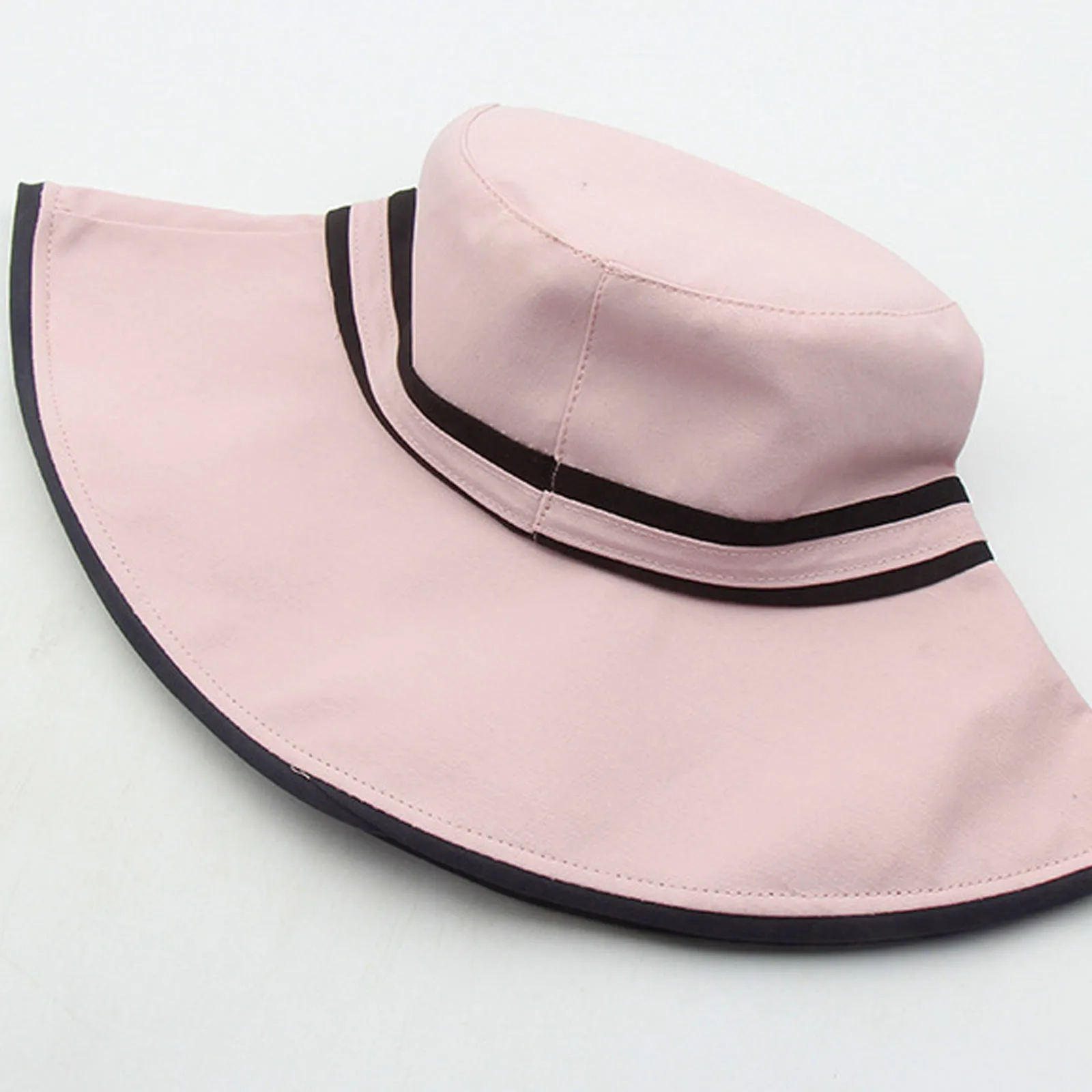 

2021 New Hot Women's Solid Color Sunshade Fisherman's Hat Basin Hat Outdoor Hat Beach Sun Floppy Hats Flat Foldable Caps #T1P