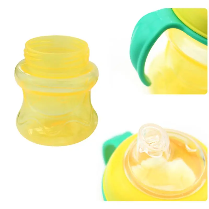200ML Infant Feeding Bottle Leak Proof Toddler Weaning Drinking Cups Training with Handle | Мать и ребенок
