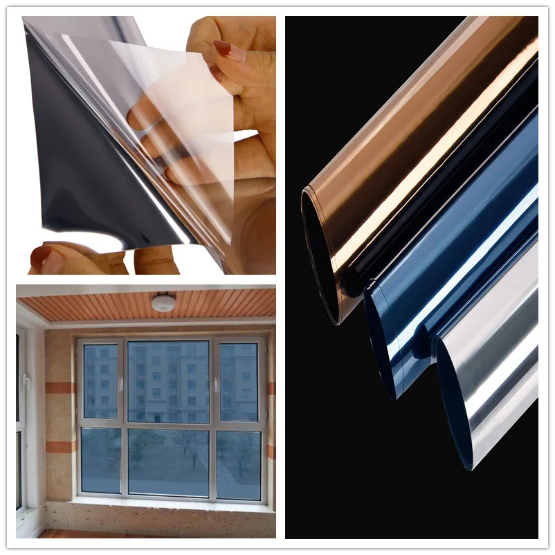 Зеркальная пленка SUNICE для окна защиты от УФ лучей тонированное одностороннее