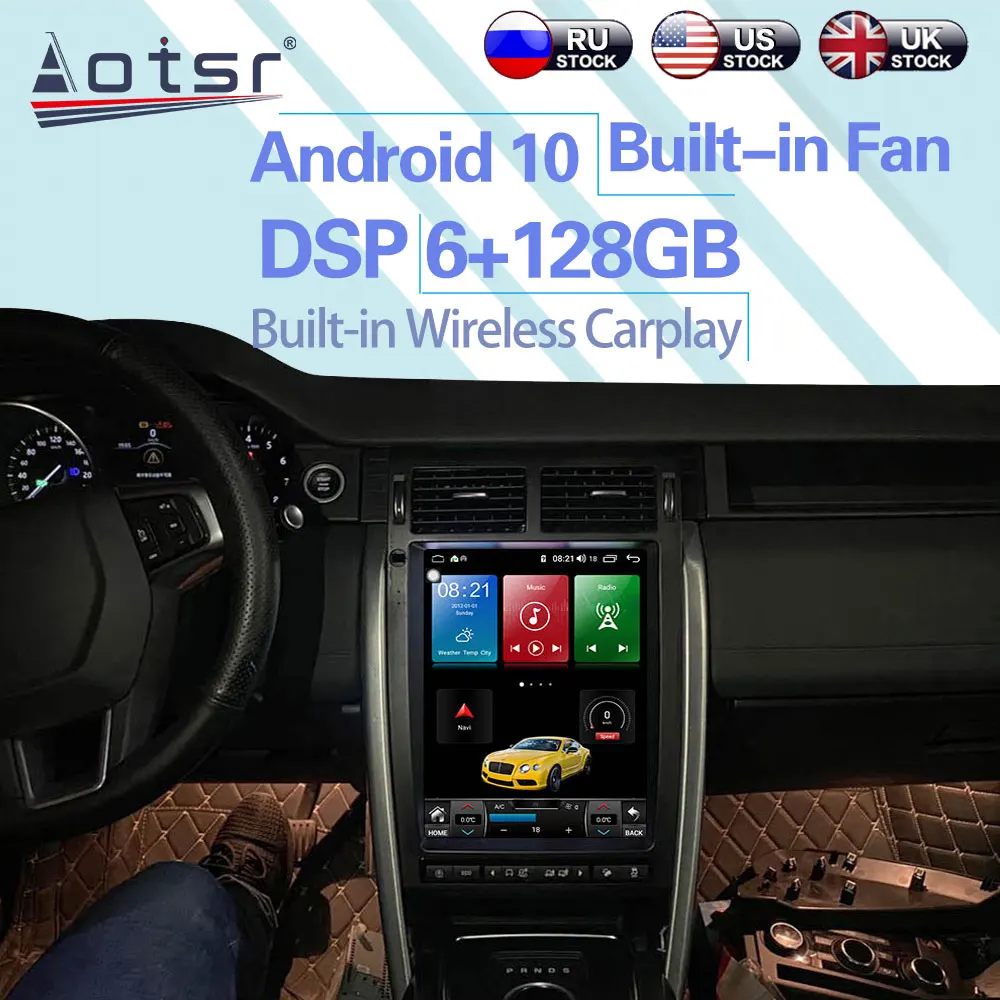 Автомагнитола Tesla 6 + 128 ГБ для Land Rover Discovery 2 2015 Android 10|Автомагнитолы| |