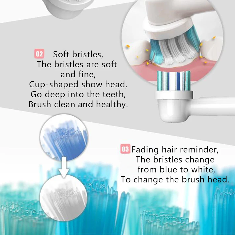 4 шт. сменные головки для электрической зубной щётки Oral B|Насадки зубных щеток| |