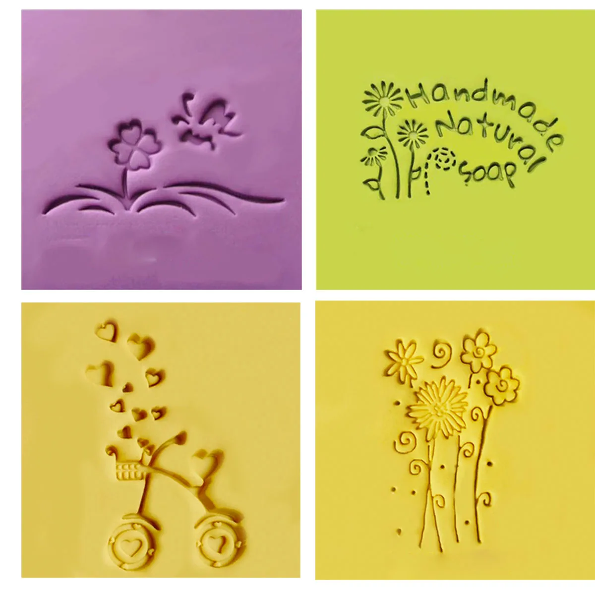 

Leaves And Letters DIY Soap Stamp Resin Acrylic Handmade Seal Natural Soap Making Tools Butterfly Tree Flower Chapters w/handle