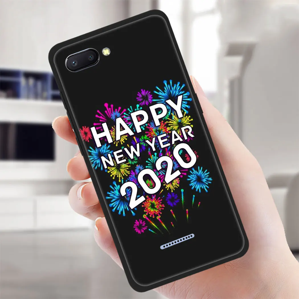 Рождественские и новогодние Новый год Мягкий силиконовый чехол для Xiaomi Redmi Go S2 K20 6