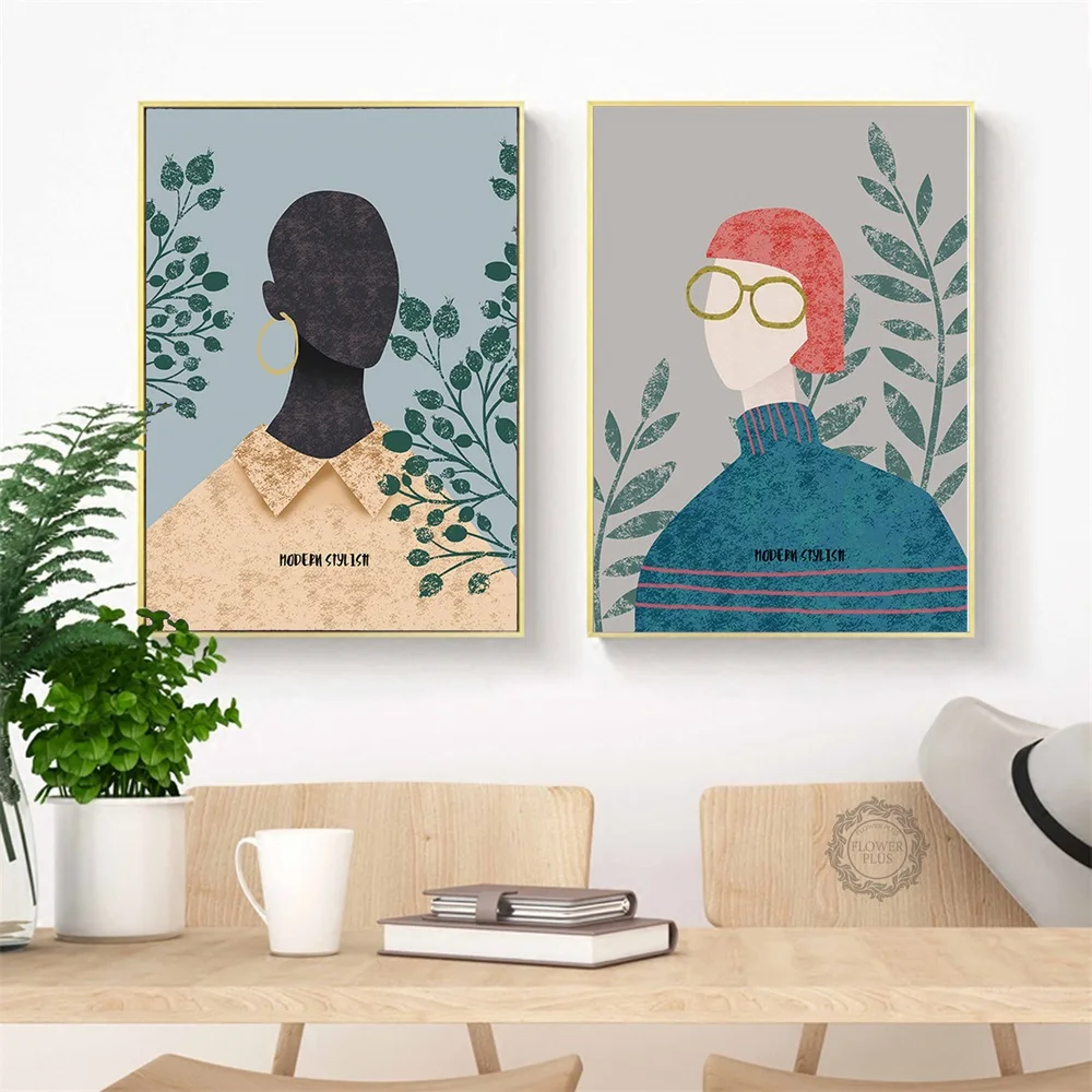 Плакаты и принты в скандинавском стиле современный простой модный цветок