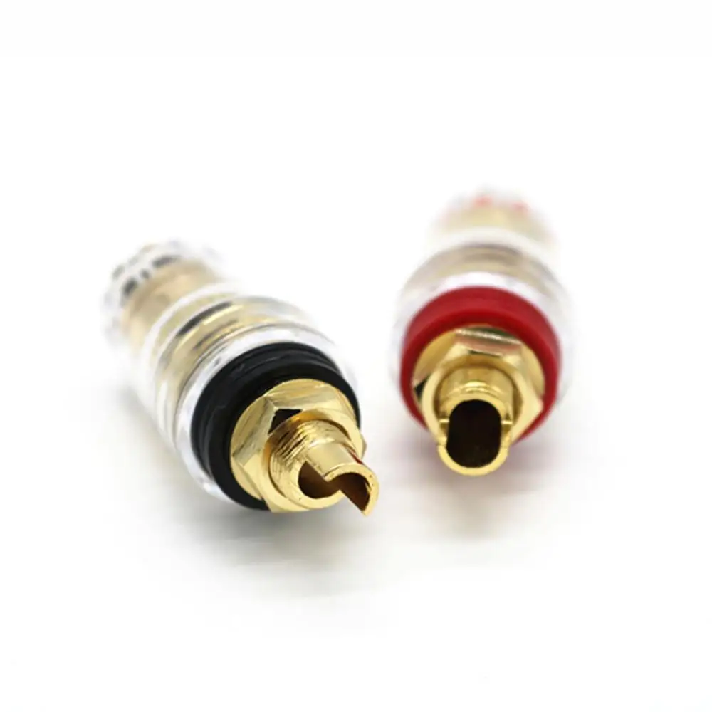 

4 шт., позолоченные клеммы для колонок, 4 мм