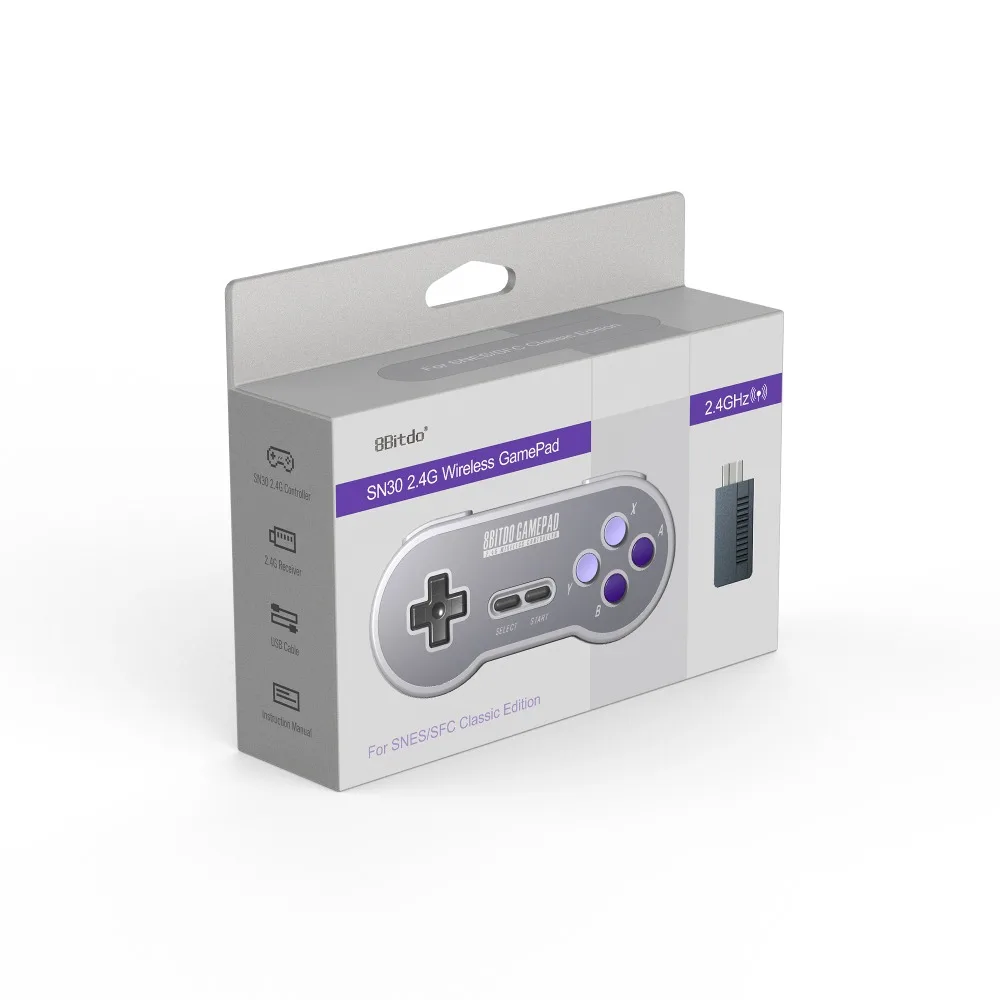 8bitdo SF30/SN30 Pro 2 4G беспроводной USB и Bluetooth контроллер геймпад для SNES Классическое