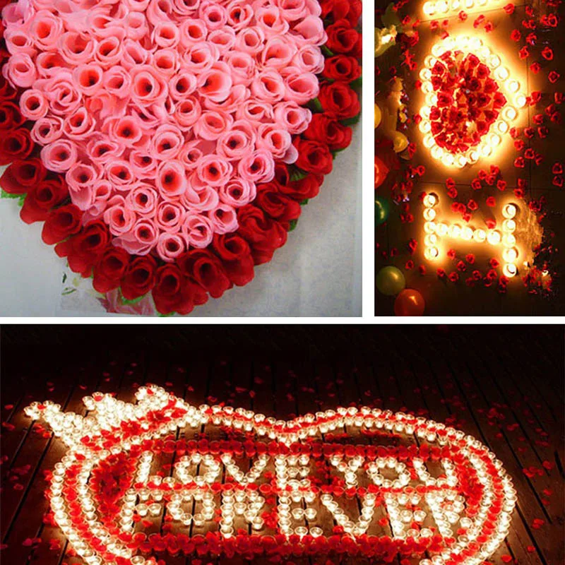 

50 Pcs Fake Artificial Silk Rose Heads Flower Buds DIY Bouquet Home Wedding Craft Decor Supplies TP-Hot