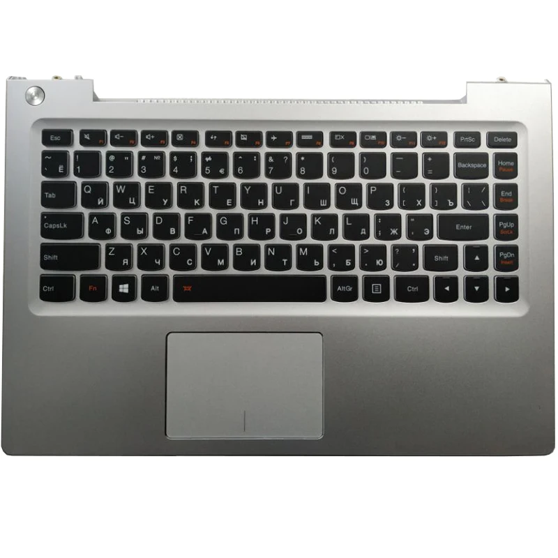 

Новая русская клавиатура для ноутбука Lenovo U330p U330 с серебряной подставкой для рук и тачпадом