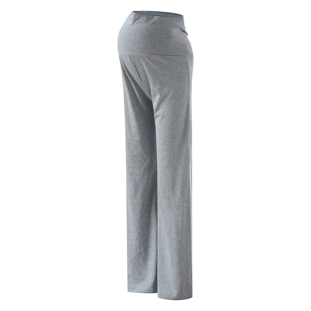 

pregnancy Women's Maternity Wide Straight Lounge Pants Stretch Pregnancy Trousers Wide/Straight Versatile Comfy Lounge Pants
