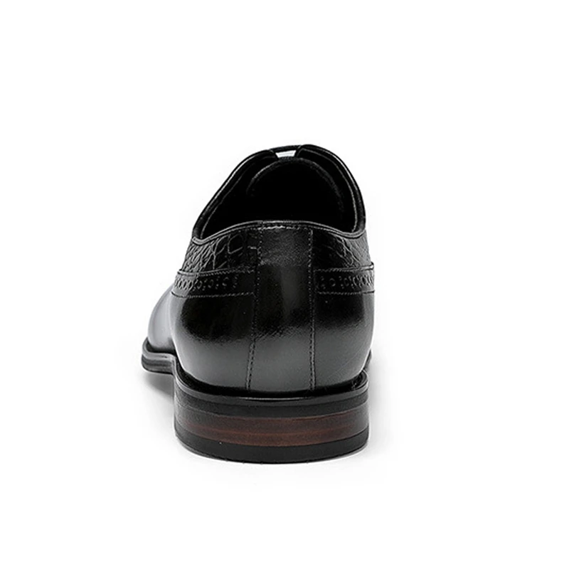 Туфли-оксфорды мужские из натуральной кожи с острым носком | Обувь