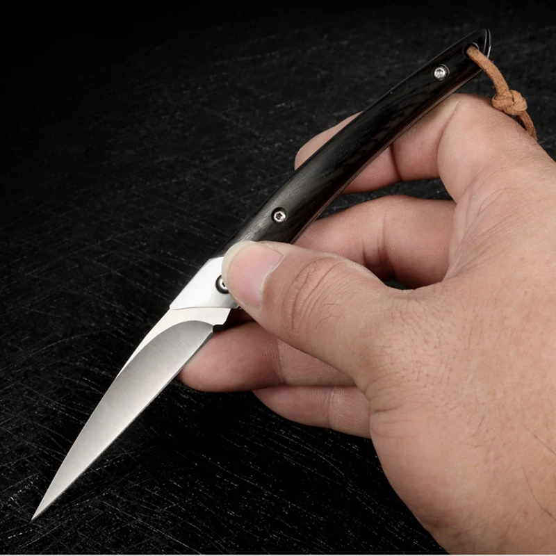 Стальной складной нож D2 для резьбы искусственный острый фруктов карманный