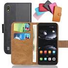 Чехол-книжка для телефона ZTE Blade A530, 5,45 дюйма, 6 цветов, из мягкой кожи, с подставкой, с отделением для кредитных карт