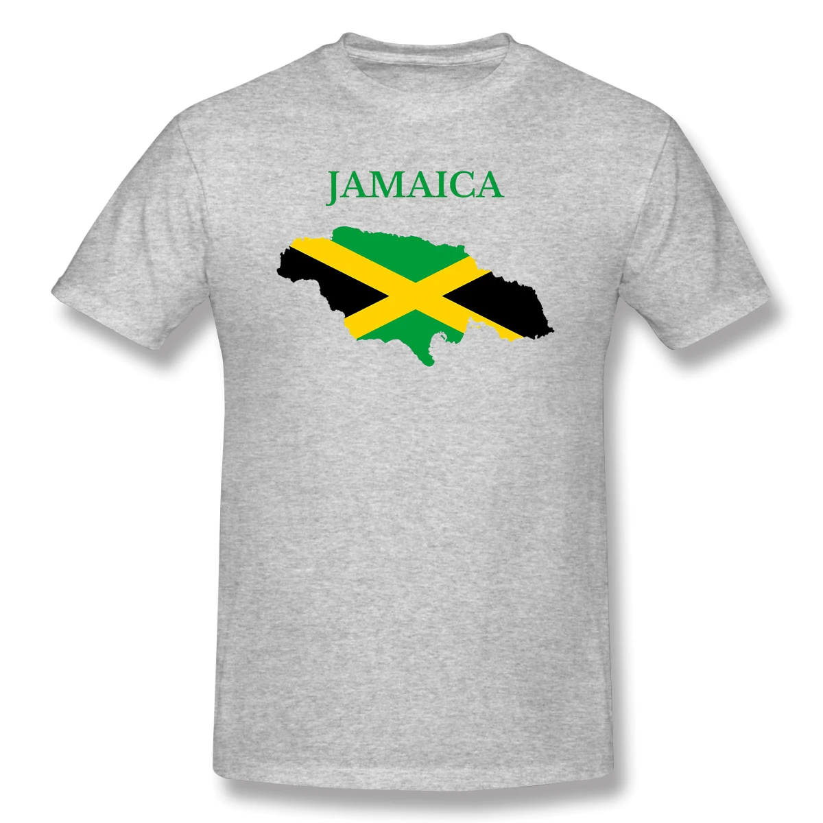 Ямайка Флаг Карта Прохладный Для мужчин классический короткий рукав Футболка R282