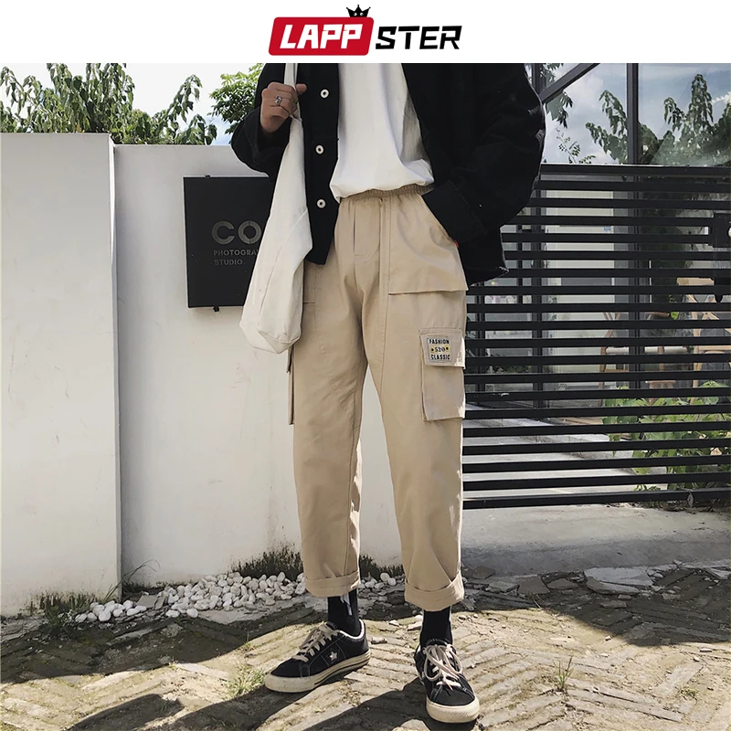 LAPPSTER Мужские Streetwear бегуны Брюки 2019 Mens Hip Hop Black Тренировочные штаны мужчины