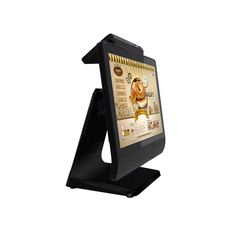 

15.6 inch True Flat billing machine pos system cash register dual screen all in one touch pc