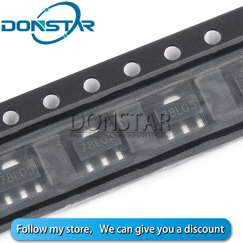 20PCS 78L05 SOT89 SOT CJ78L05 SMD SOT-89 Triode Transistor New and Original | Transistors