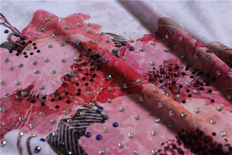 2021 винтажные женские футболки тонкие шелковые блестящие розовые бриллиантовые с