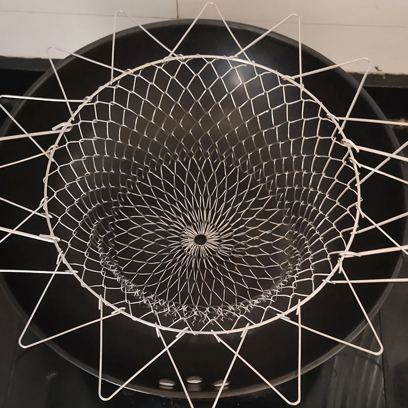 Складная промывка паром корзина для французского шеф-повара Волшебная сетчатая