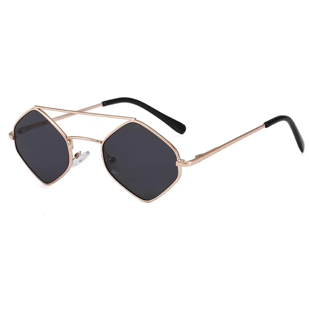 Новинка модные детские солнцезащитные очки металлические двойные лучевые с