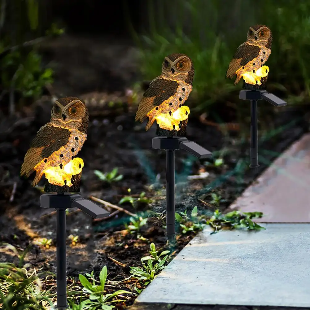

Outdoor Solar Power Garden Lights Owl Decor Path Lawn Yard LED Landscape Lamp Energy-saving Suitable For Garden Lawn Patio Aisle