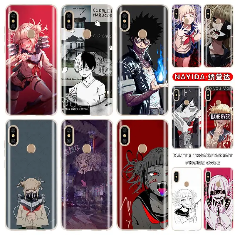 

Soft Case For Xiaomi Redmi 10 9a 7a 8a Note 10 9 8 7 Pro Max 10s 9s 8T Prime 9at Cover Anime Himiko Toga Boku No Hero Academia