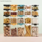 Контейнер пластиковый для хранения пищевых продуктов 7009501300 мл, коробка для лапши, многозернистый резервуар для хранения, прозрачные Герметичные банки
