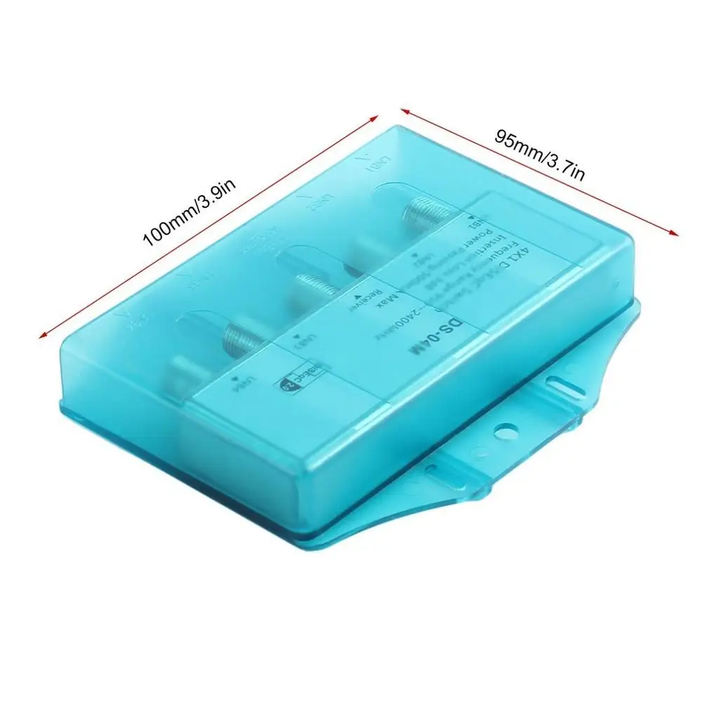 

Waterproof 4x1 DS-04M Satellite 950-2400MHz DiSEqC2.0 Switch FTA Dish Flat LNB Multiswitch For Wideband Satellite Receiver