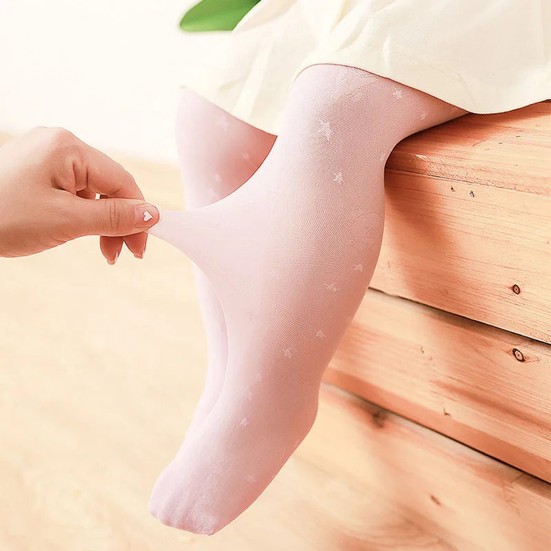 Cute Star Animals Baby Girls Tights Summer Mesh Thin Kids Children Stocking Solid Color Soft Infant Toddler Pantyhose | Детская одежда