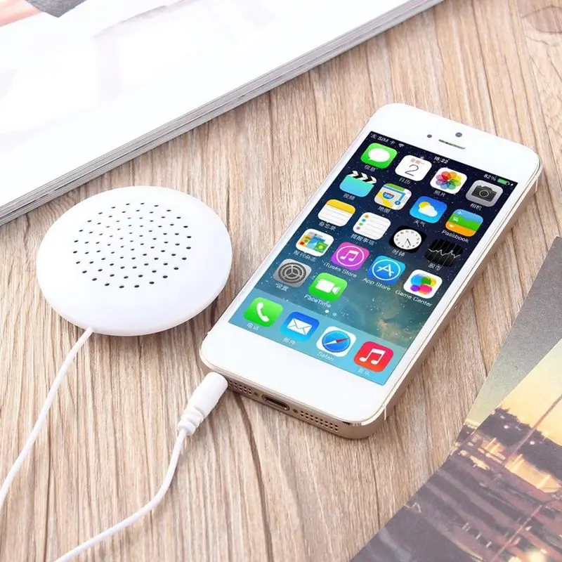 Мини Белый 3 5 мм Подушка динамик для iPhone iPod CD Радио MP3 плеер GL | Электроника