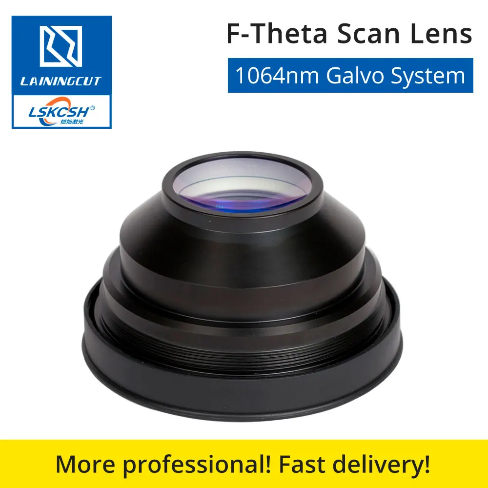 F-theta сканирующая оптическая линза 1064nm 50x50-300x300 F63-420mm для 1064nm YAG волоконно-оптическая лазерная маркировочная машина запчасти